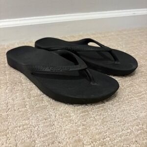 Archies Flip Flops Womens Black Comfort Thong Sandals Size US 7 EU 38.5